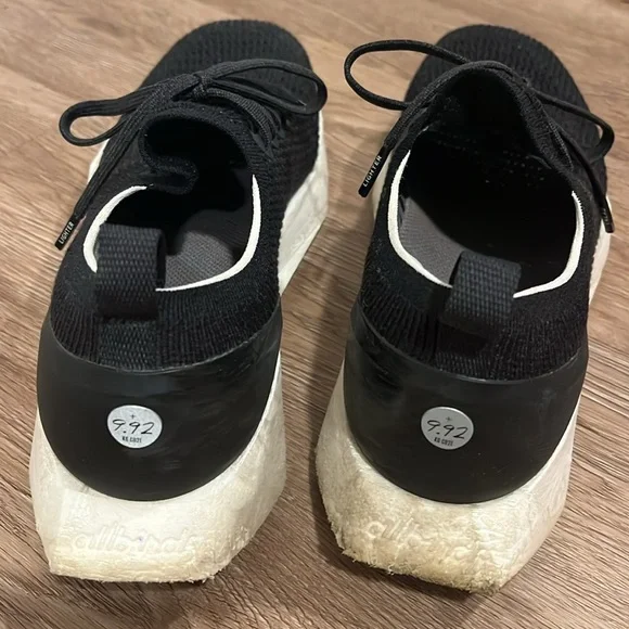 Men's Black Allbird Running Shoes Size 10 - Picture 3 of 6